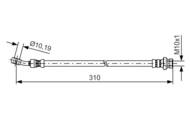 1 987 481 416 - Przewód hamulcowy giętki BOSCH 