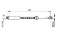 1 987 481 459 - Przewód hamulcowy giętki BOSCH 