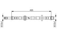 1 987 481 692 - Przewód hamulcowy giętki BOSCH 