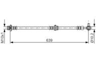 1 987 481 697 - Przewód hamulcowy giętki BOSCH 