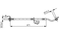 1 987 481 716 - Przewód hamulcowy giętki BOSCH 