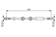 1 987 481 748 - Przewód hamulcowy giętki BOSCH 