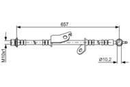 1 987 481 788 - Przewód hamulcowy giętki BOSCH 