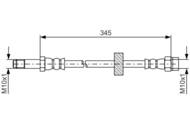1 987 481 816 - Przewód hamulcowy giętki BOSCH 