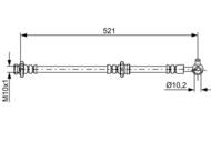 1 987 481 819 - Przewód hamulcowy giętki BOSCH 