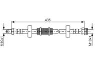 1 987 481 843 - Przewód hamulcowy giętki BOSCH 
