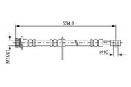 1 987 481 850 - Przewód hamulcowy giętki BOSCH 