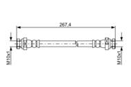1 987 481 873 - Przewód hamulcowy giętki BOSCH 