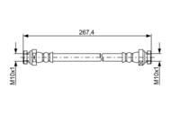 1 987 481 886 - Przewód hamulcowy giętki BOSCH 