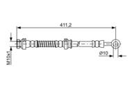 1 987 481 887 - Przewód hamulcowy giętki BOSCH 