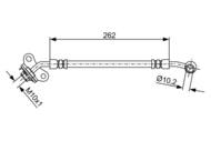 1 987 481 893 - Przewód hamulcowy giętki BOSCH 