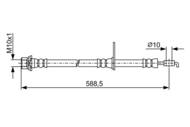 1 987 481 912 - Przewód hamulcowy giętki BOSCH 