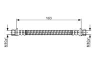 1 987 481 942 - Przewód hamulcowy giętki BOSCH 