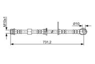 1 987 481 957 - Przewód hamulcowy giętki BOSCH 