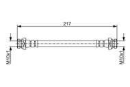 1 987 481 962 - Przewód hamulcowy giętki BOSCH 