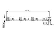 1 987 481 965 - Przewód hamulcowy giętki BOSCH 