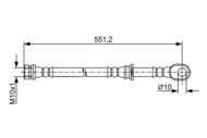 1 987 481 966 - Przewód hamulcowy giętki BOSCH 