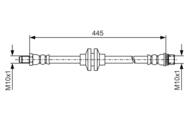 1 987 481 986 - Przewód hamulcowy giętki BOSCH 
