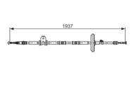 1 987 482 725 - Linka hamulca ręcznego BOSCH OPEL INSIGNIA 08-