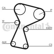 CT1026 CON - Pasek rozrządu CONTITECH 153X26