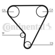 CT1033 CON - Pasek rozrządu CONTITECH 76133X1" HSN