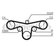 CT1079 CON - Pasek rozrządu CONTITECH OPEL/RENAULT 116x25