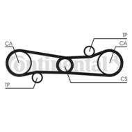CT654 CON - Pasek rozrządu CONTITECH 41098X17