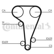 CT728 CON - Pasek rozrządu CONTITECH FORD 131x1