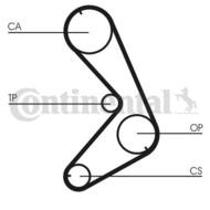 CT749 CON - Pasek rozrządu CONTITECH 58118X3/4" HSN