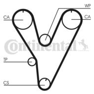 CT805 CON - Pasek rozrządu CONTITECH MITSUBISHI 149x25,4