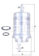KL176/6D MAH - Filtr paliwa MAHLE 