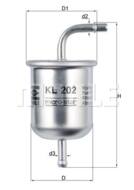 KL202 MAH - Filtr paliwa MAHLE 
