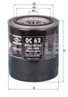 OC62 KNE - Filtr oleju KNECHT 