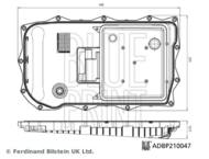 ADBP210047 BLP - Filtr skrzyni biegów BLUEPRINT 