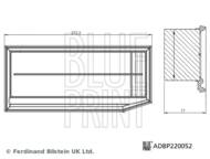 ADBP220052 BLP - Filtr powietrza BLUEPRINT 