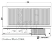 ADBP220055 BLP - Filtr powietrza BLUEPRINT 