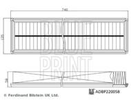 ADBP220058 BLP - Filtr powietrza BLUEPRINT 