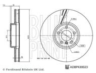 ADBP430023 BLP - Tarcza hamulcowa BLUEPRINT 