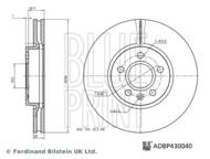 ADBP430040 BLP - Tarcza hamulcowa BLUEPRINT 