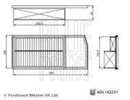 ADL142231 BLP - Filtr powietrza BLUEPRINT 