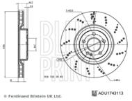 ADU1743113 BLP - Tarcza hamulcowa BLUEPRINT 