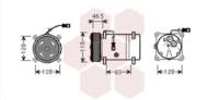 0900K158 VAN - Kompresor klimatyzacji VAN WEZEL 