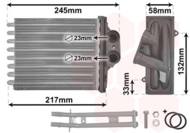 17006304 VAN - Nagrzewnica FIAT PANDA 03- 