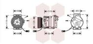 1700K034 VAN - Kompresor klimatyzacji VAN WEZEL 