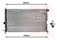 37002244 VAN - Chłodnica silnika VAN WEZEL 