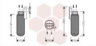 3700D164 VAN - Osuszacz klimatyzacji VAN WEZEL 