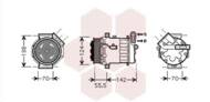 3700K447 VAN - Kompresor klimatyzacji VAN WEZEL 