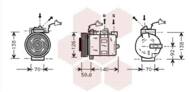 4700K054 VAN - Kompresor klimatyzacji VAN WEZEL 