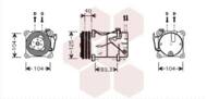 5900K119 VAN - Kompresor klimatyzacji VAN WEZEL 