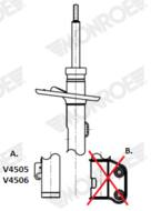 V4505 MON - Amortyzator MONROE /przód/ VAG T5